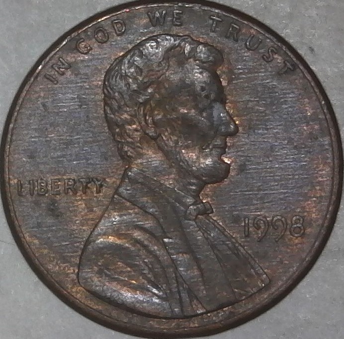 1998-P-Lincoln-Memorial-Cent-Wide-AM-Found-In-Change